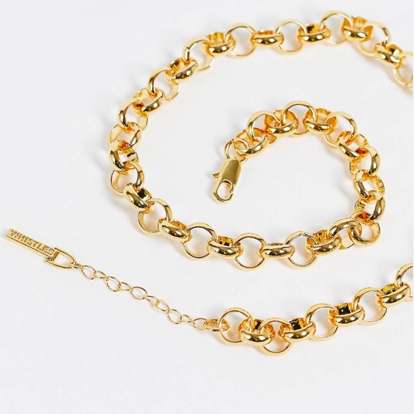 Whistles Chunky Gold Tone Chain - Picture 3 of 3